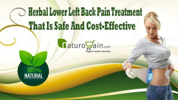 Herbal Lower Left Back Pain Treatment That Is Safe And Cost-Effective