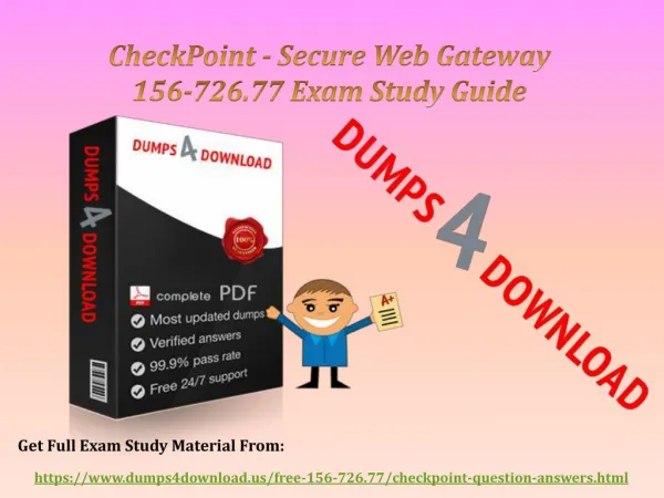 Download CheckPoint 156-726.77 Exam Dumps - CheckPoint 156-726.77 Dumps Questions Dumps4Download
