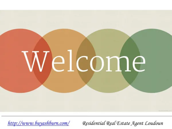 Residential Real Estate Agent Loudoun