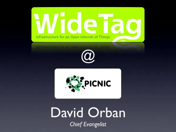 WideTag At Picnic08: The Social Energy Meter Announcement