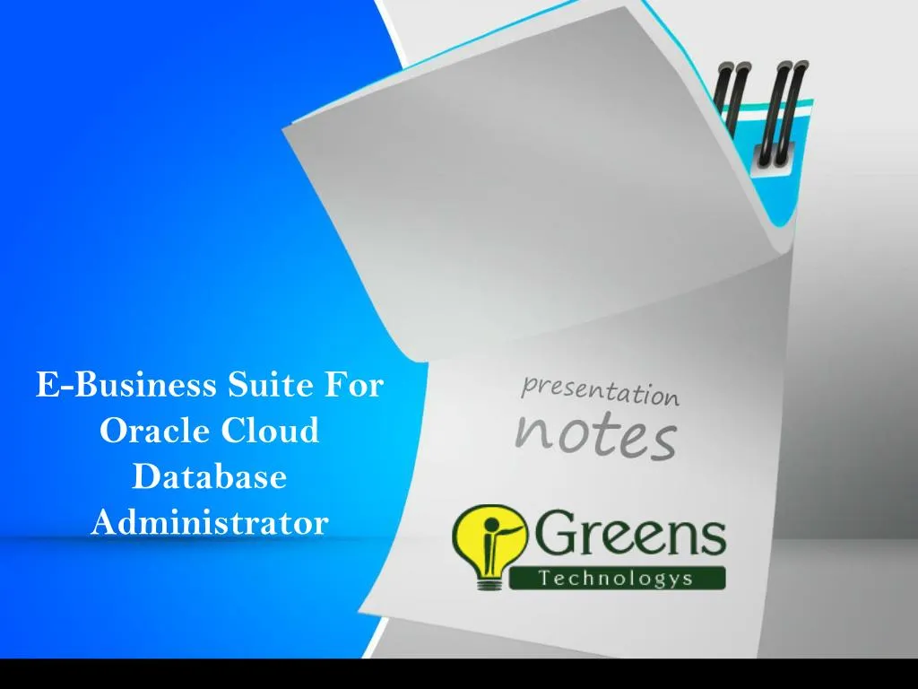 e business suite for oracle cloud database