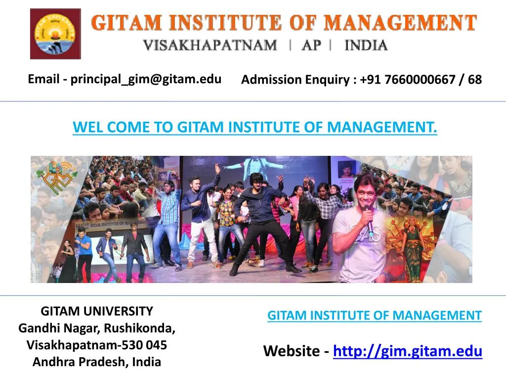 email principal gim@gitam edu
