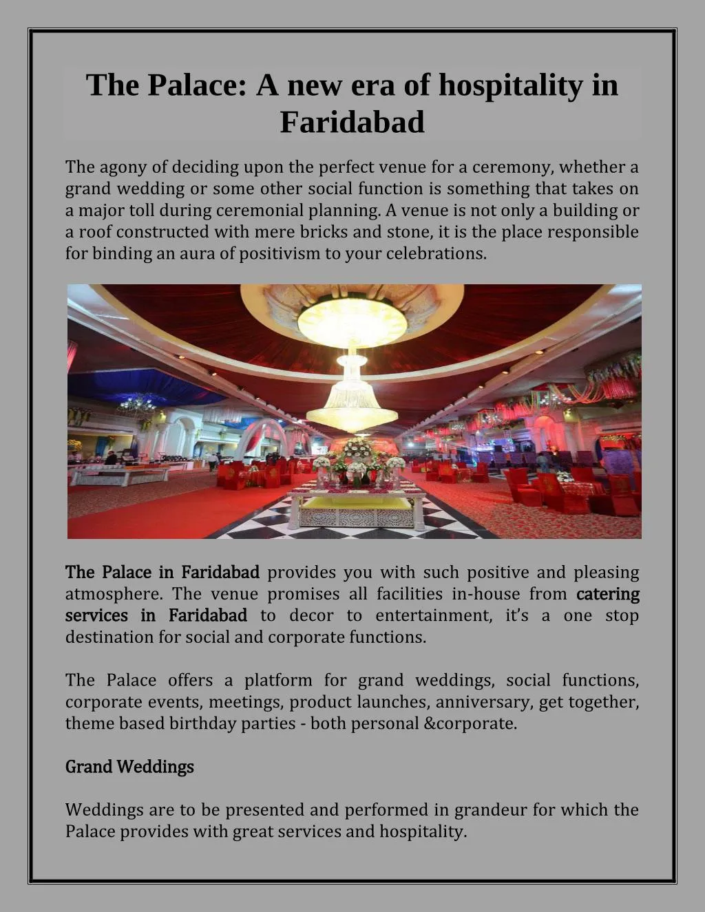 the palace a new era of hospitality in faridabad