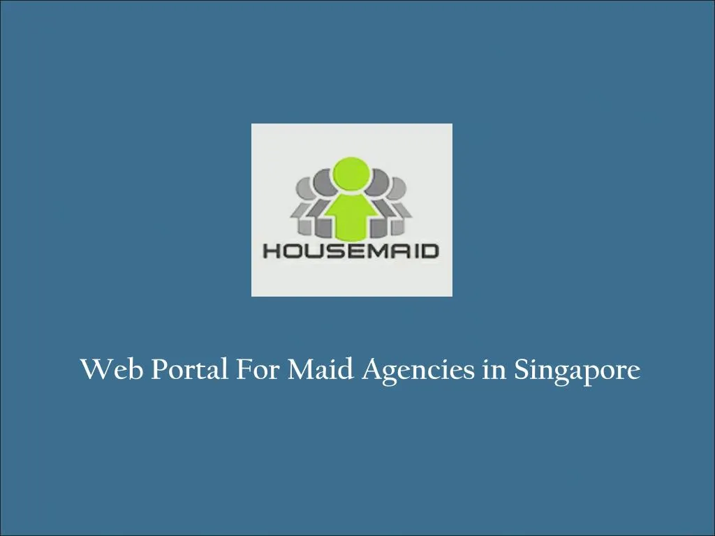 web portal for maid agencies in singapore