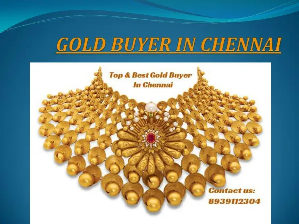 Second hand Gold Buyer in Chennai - 8939112304