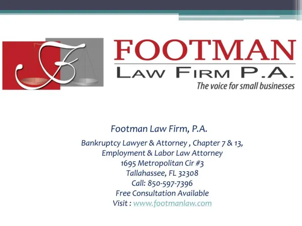 Footman Law Firm, P.A. - Short Introduction