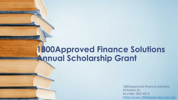 1800Approved Finance Solutions Launches $1000 Annual Scholarship Grant