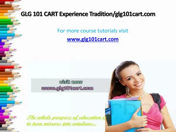 GLG 101 CART Experience Tradition/glg101cart.com