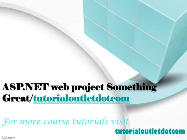 ASP.NET web project Something Great/tutorialoutletdotcom