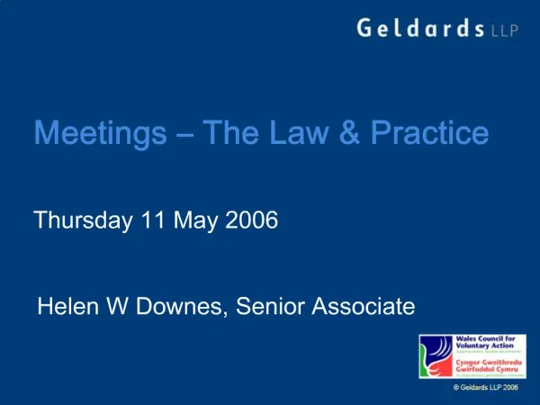 Meetings The Law Practice