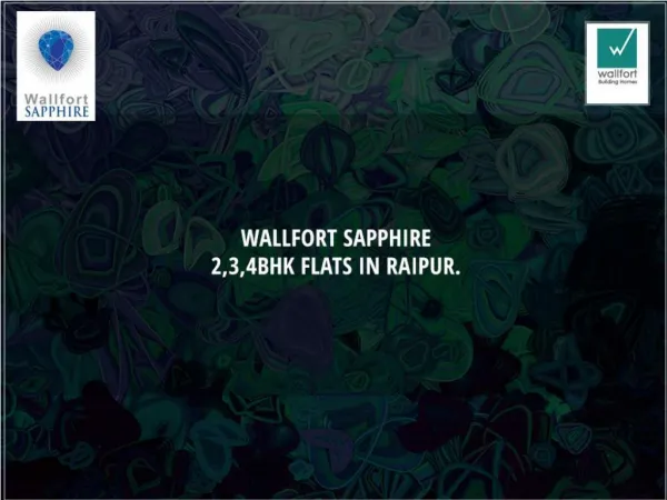 WALLFORT SAPPHIRE -2,3,4BHK Flats in Raipur.