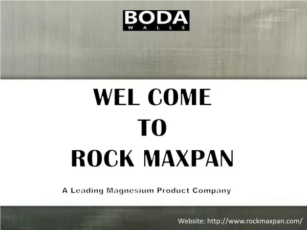 Rockmaxpan Magnesium Board