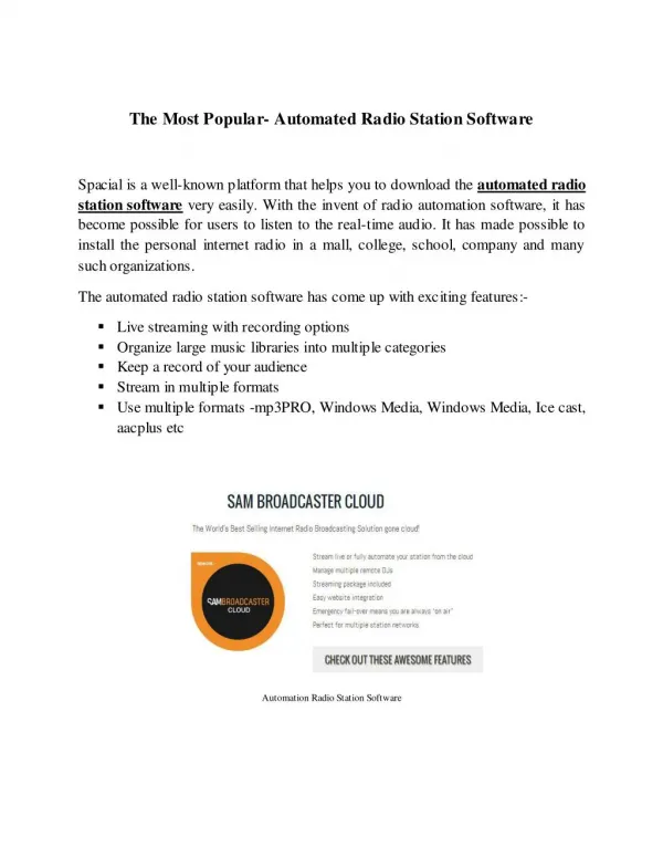 The Most Popular- Automated Radio Station Software