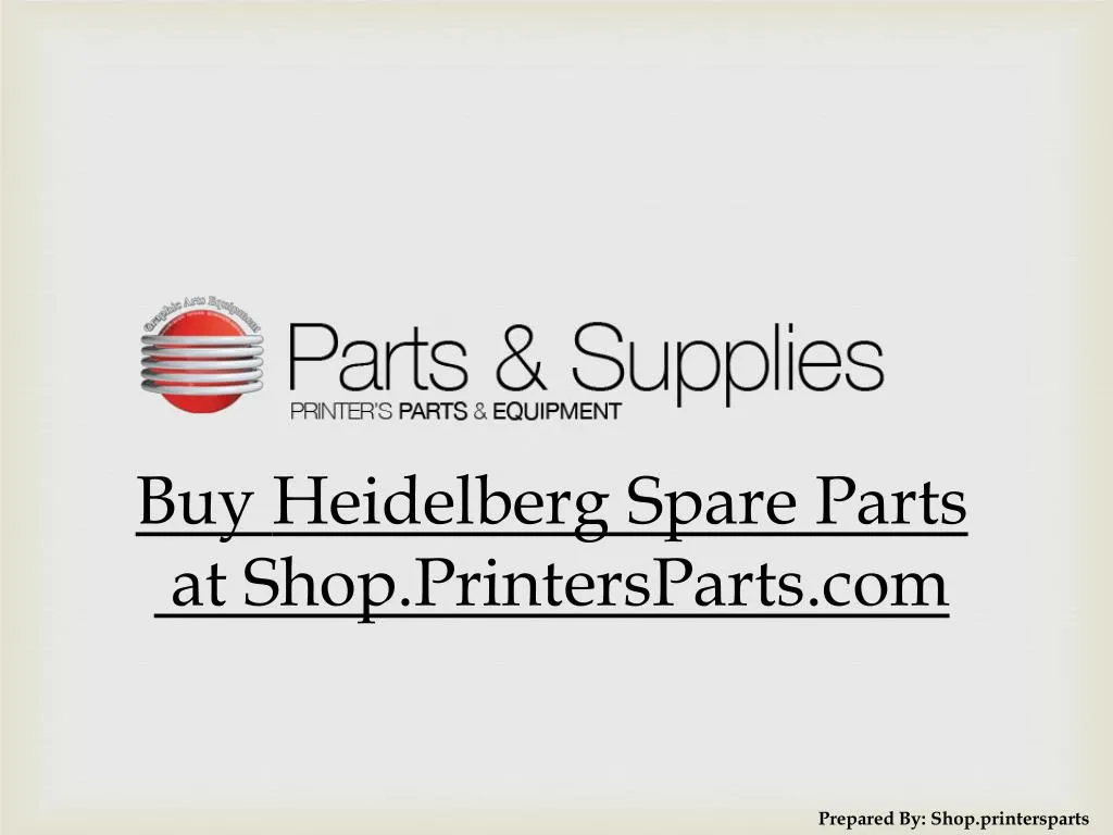 buy heidelberg spare parts at shop printersparts