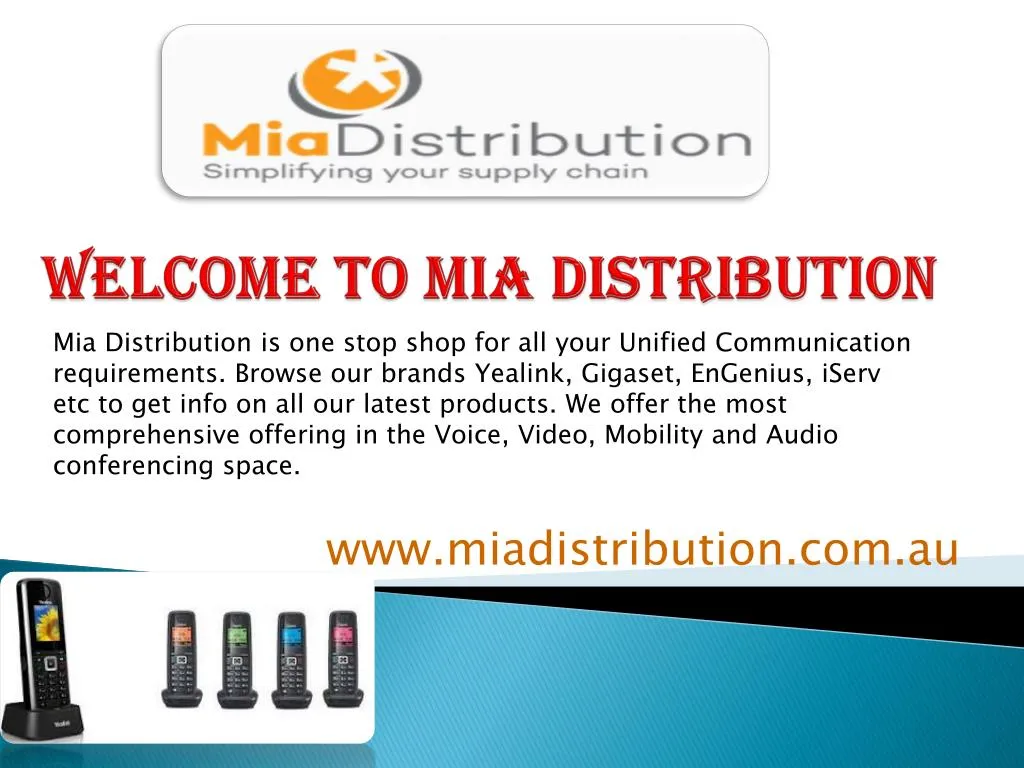welcome to mia distribution