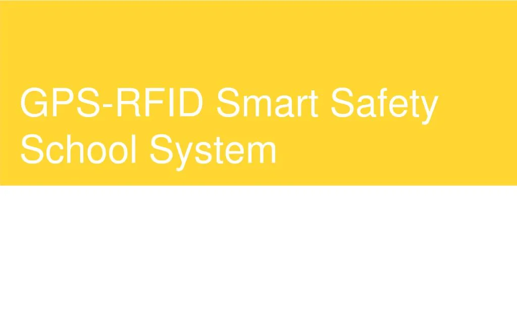 gps rfid smart safety school system