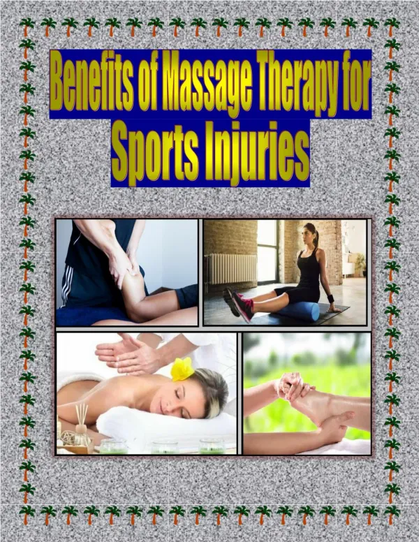 Benefits of Massage Therapy for Sports Injuries
