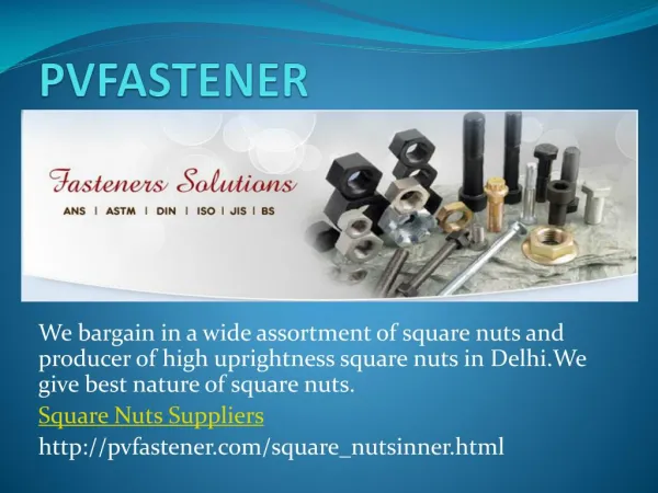 Square Nuts Suppliers