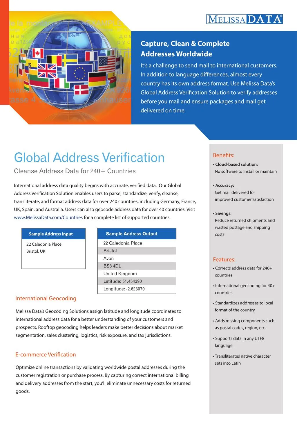 capture clean complete addresses worldwide