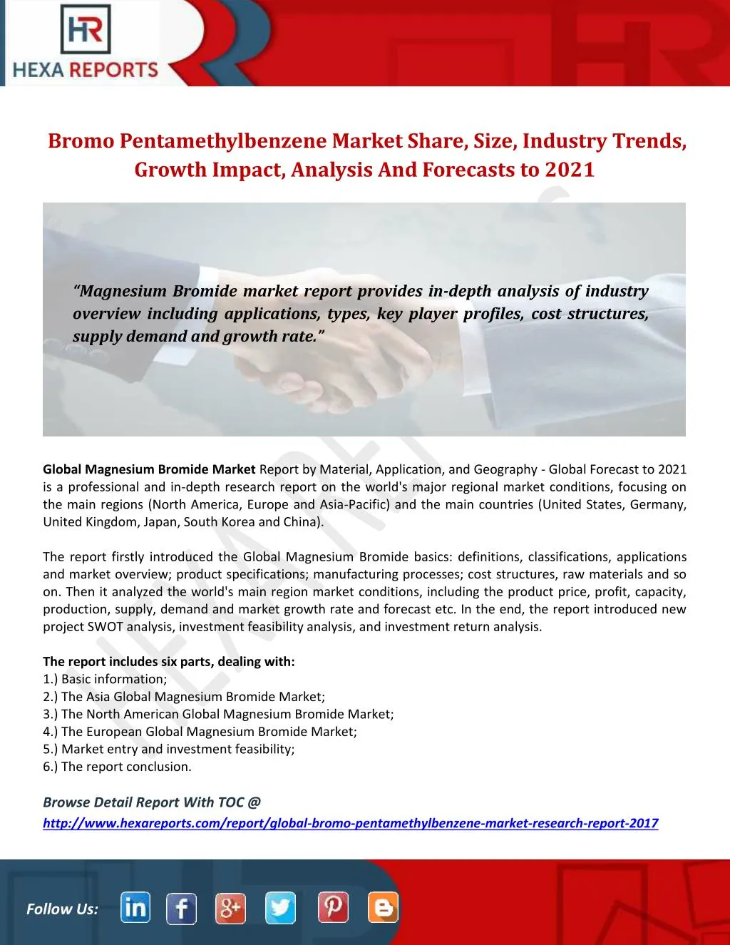 bromo pentamethylbenzene market share size