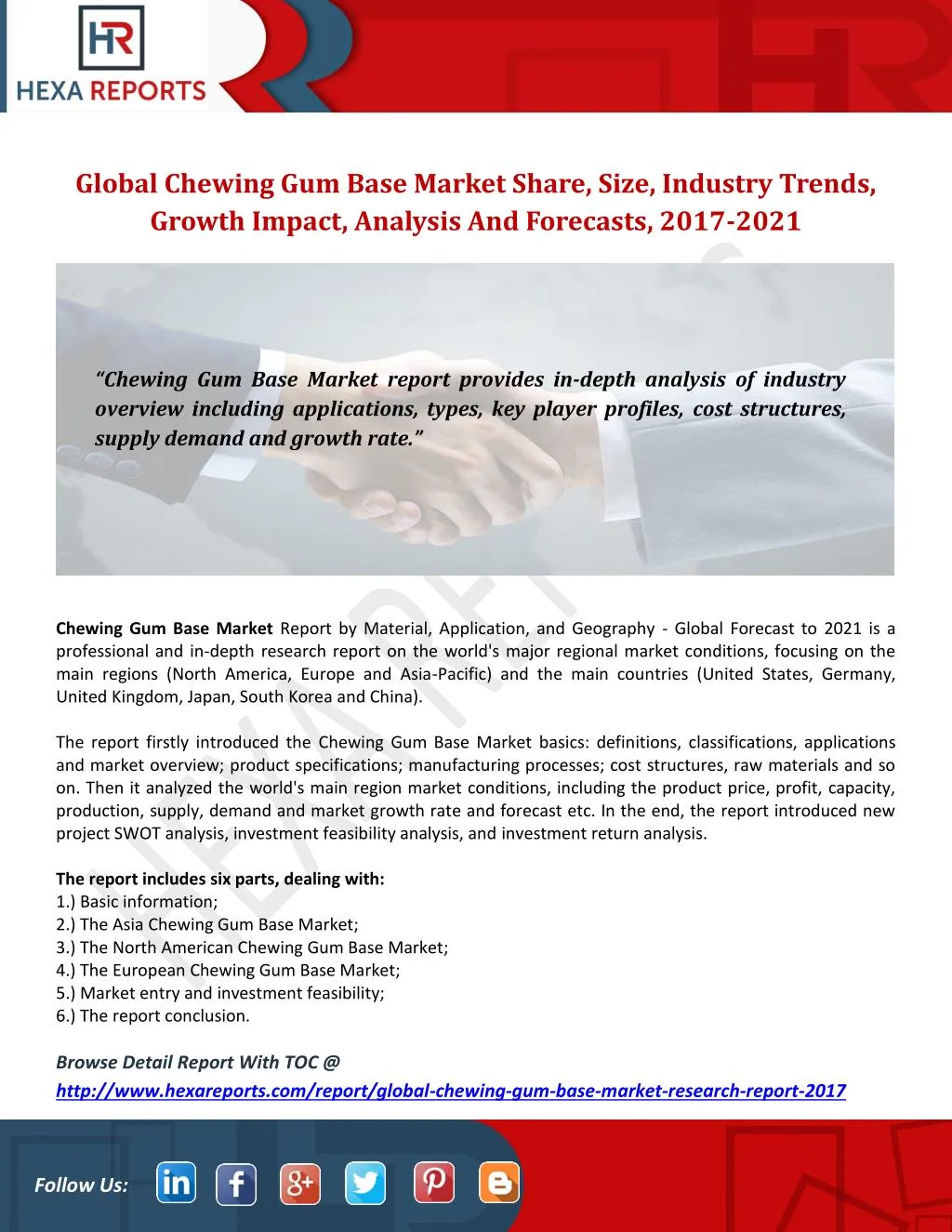 global chewing gum base market share size