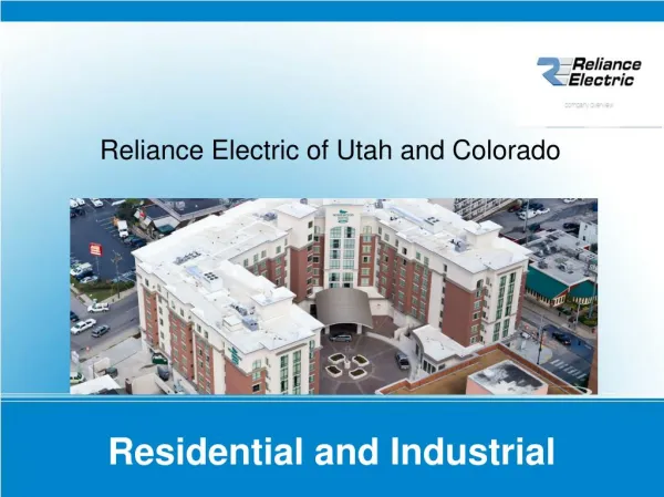 Reliance Electric of Utah and colorado