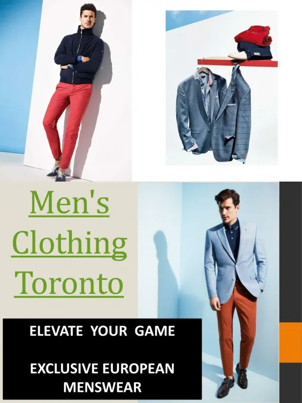 Menswear Downtown Toronto