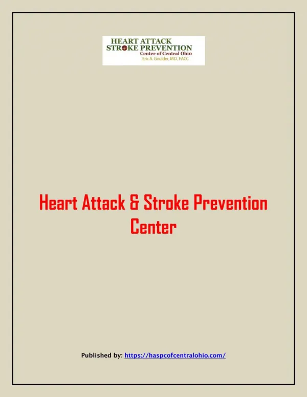 Heart Attack & Stroke Prevention Center