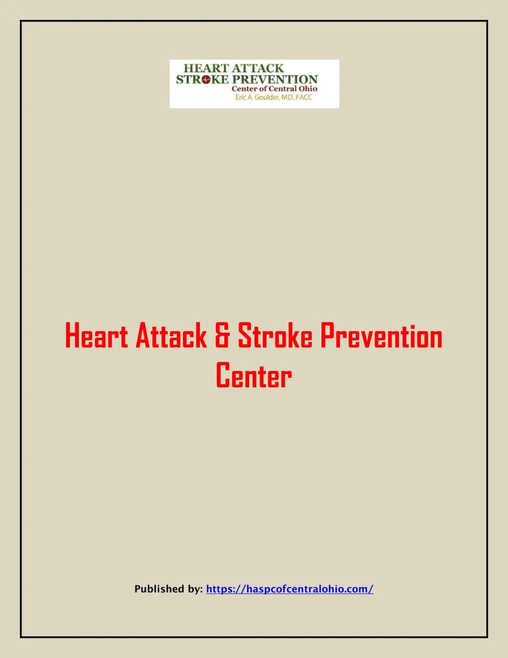 heart attack stroke prevention center