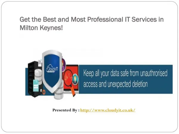 Get Professional IT services in Milton Keynes
