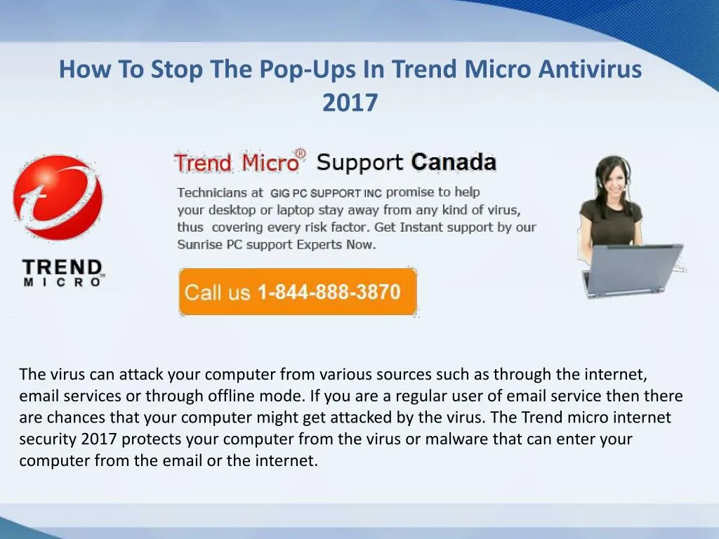 how to stop the pop ups in trend micro antivirus