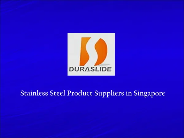 Stainless Steel Product Suppliers in Singapore