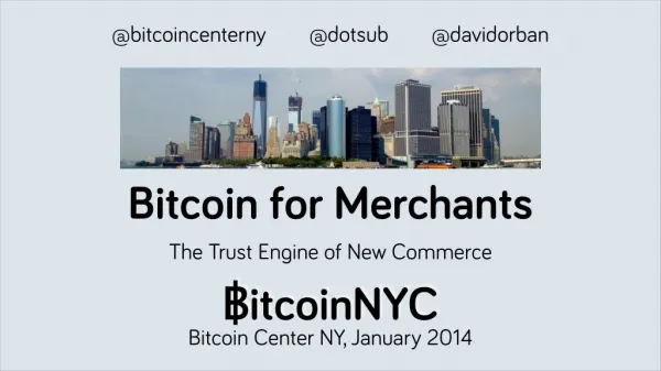 Bitcoin for Merchants