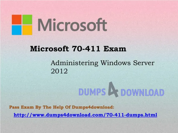 Microsoft 70-411 Dumps Exam Question - 100% Passing Assurance