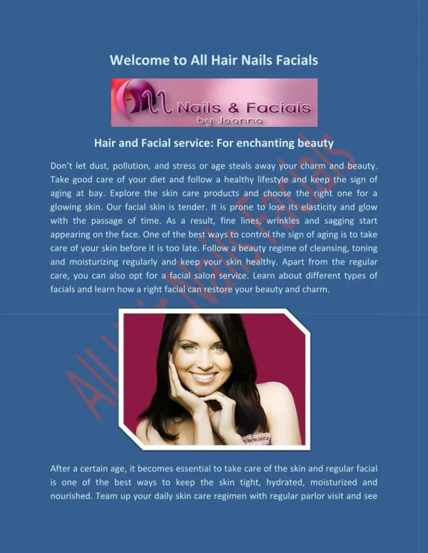 Facials Salon Stuart Florida-www.hairnailsfacials.com