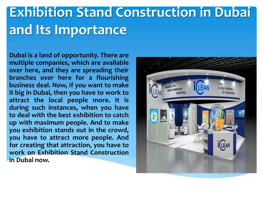 exhibition stand construction in dubai and its importance