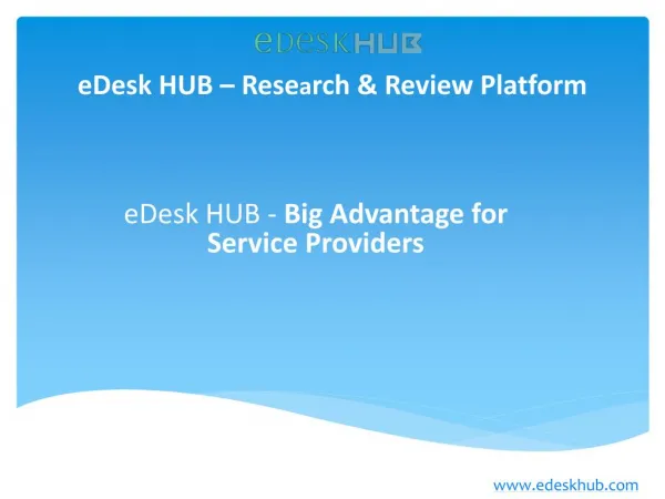 eDesk HUB - Find top companies for your next big project