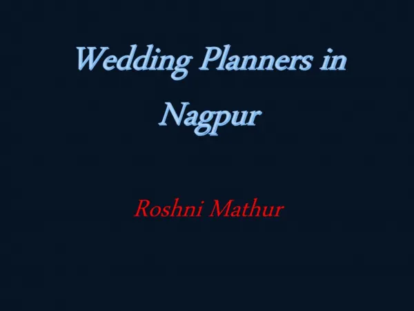 Wedding Planner in Nagpur | Wedding Planners in Nagpur
