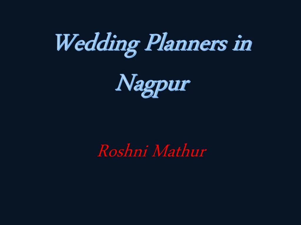 wedding planners in nagpur