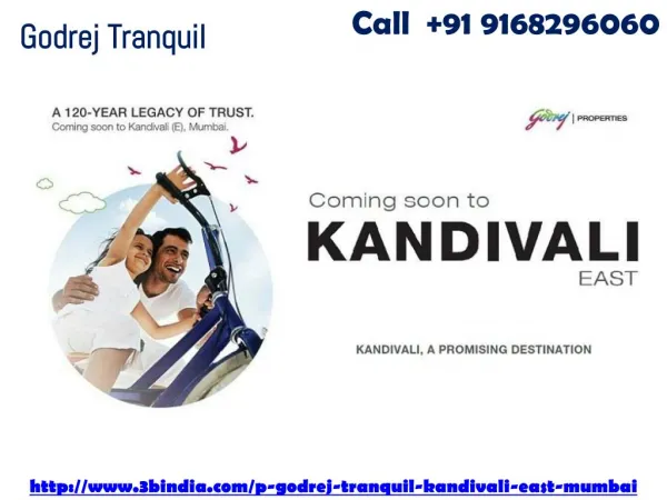 Godrej Tranquil New Housing Project Kandivali East Mumbai