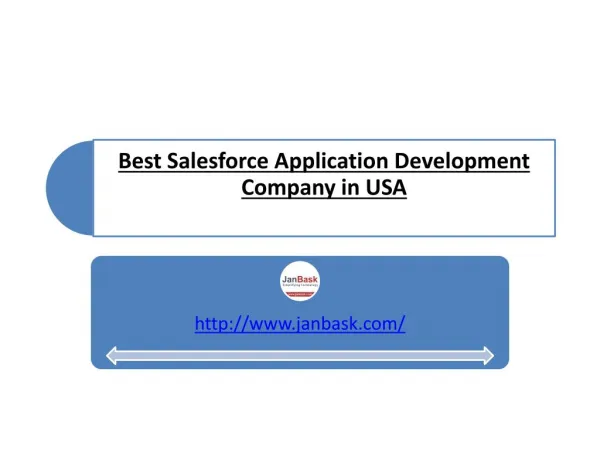 Best Salesforce Application Development Company USA