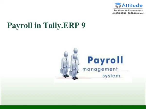 Payroll Introduction in Tally ERP9