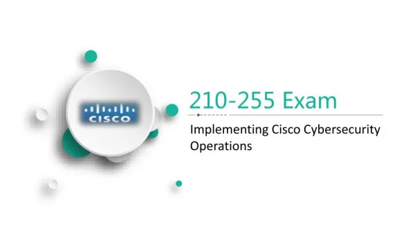 Release Passtcert Cisco 210-255 Exam Test Answers