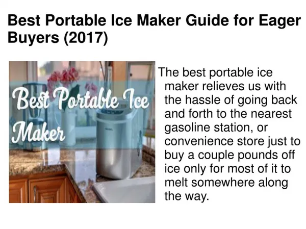 Igloo Portable Countertop Ice Maker Review – Nugget Ice Maker For Home