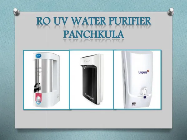 get ro uv water purifier Panchkula
