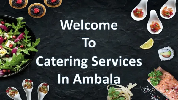 Catering services in Ambala