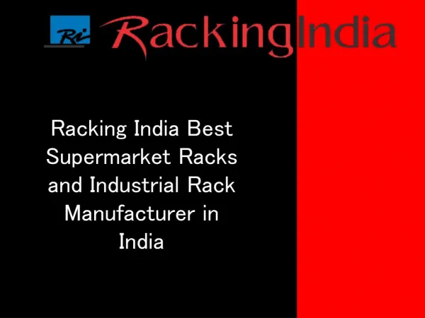 Departmental Store Racks | Racking India