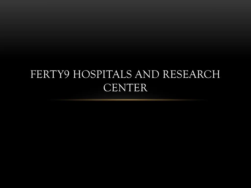 ferty9 hospitals and research center