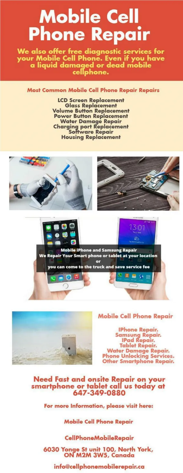 Mobile Cell Phone Repair