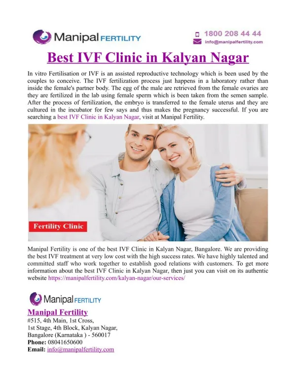 Best IVF Clinic in Kalyan Nagar
